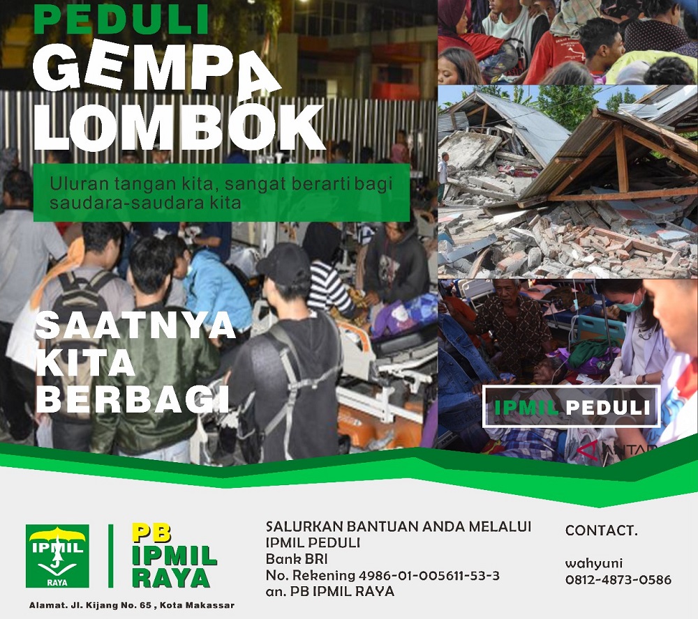 Pb Ipmil Raya Galang Bantuan Korban Gempa Lombok Lagaligopos Com